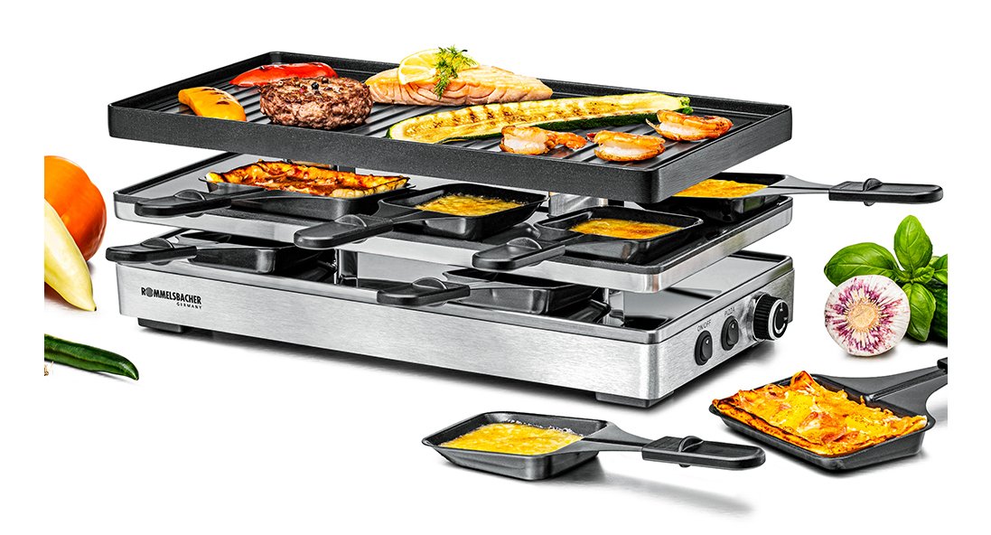 EAN 4001797008190 - Rommelsbacher RCP 1800 parrilla de interior 1800 W Acero inoxidable imagen 1