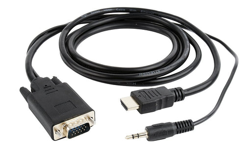 EAN 8716309098021 - Gembird A-HDMI-VGA-03-6 adaptador de cable de vídeo 1,8 m HDMI tipo A (Estándar) VGA (D-Sub) + 3,5mm Negr imagen 2