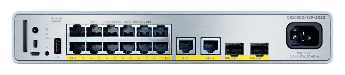 EAN 889728447119 - Cisco C9200CX-12P-2X2G-A switch Gestionado Gigabit Ethernet (10/100/1000) Energía sobre Ethernet (PoE) imagen 1