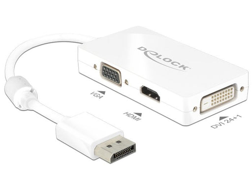 EAN 4043619626557 - DeLOCK 0.16m DisplayPort/VGA+HDMI+DVI-D 0,16 m VGA (D-Sub)+ HDMI + DVI Blanco imagen 1