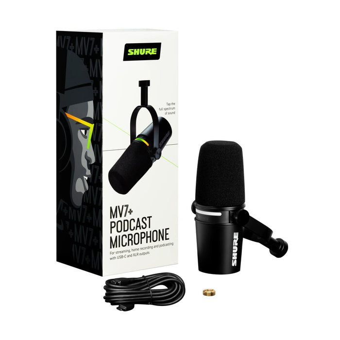 EAN 0042406791571 - Shure MV7+-K micrófono Negro Micrófono para crear podcasts imagen 5