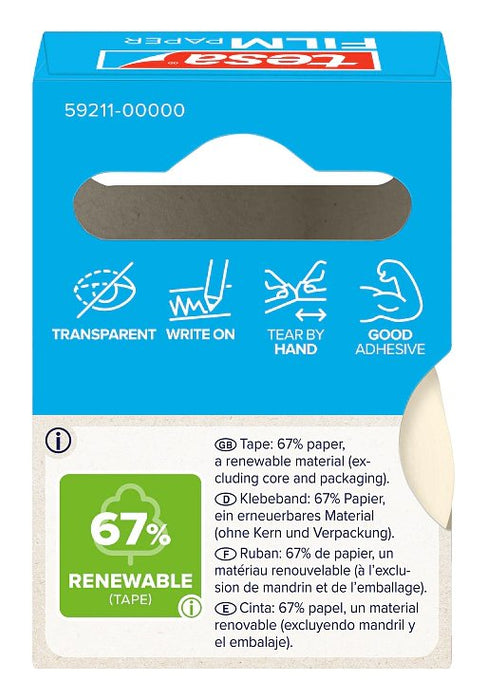 EAN 4063565479403 - TESA tesafilm PAPER 10 m Papel Transparente 1 pieza(s) imagen 3