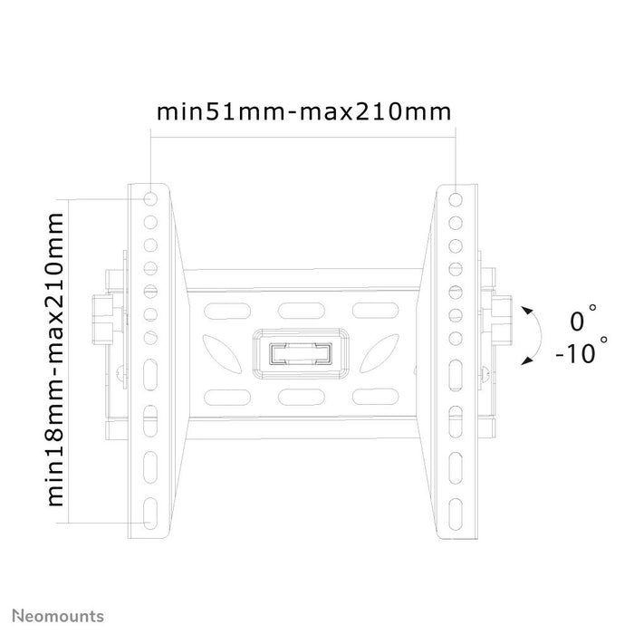 EAN 8717371442972 - Neomounts LED-W220 soporte para TV 101,6 cm (40") Negro imagen 3