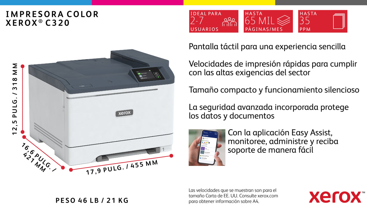 EAN 0095205044324 - Xerox C320V_DNI impresora láser Color 4800 x 4800 DPI Wifi imagen 5