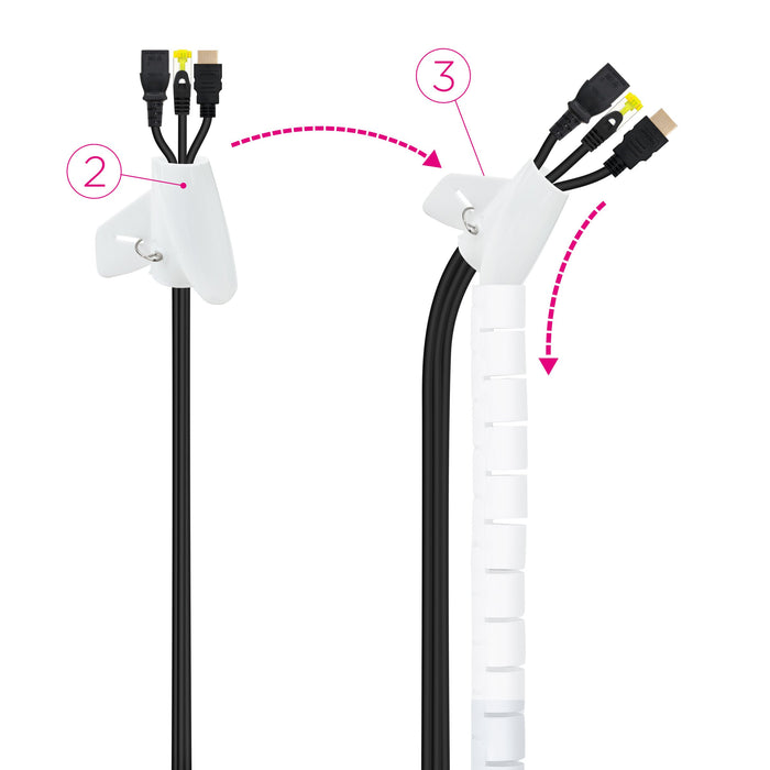 EAN 8433281012448 - Nanocable 10.36.0002-W pasacables 2,5 cm imagen 3