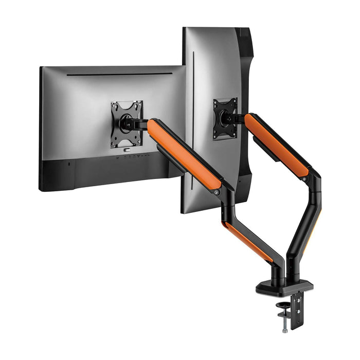 EAN 8435739901106 - AISENS DT32TSR-251 soporte para monitor 81,3 cm (32") Escritorio Negro, Naranja imagen 3