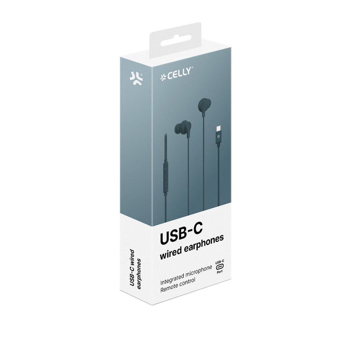 EAN 8021735218647 - Celly UP1600TYPECBL auricular y casco Auriculares Alámbrico Dentro de oído Llamadas/Música USB Tipo C Azu imagen 5
