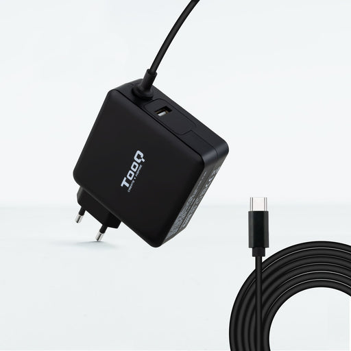 EAN 8433281011984 - TooQ TQLC-USBC65PD adaptador e inversor de corriente Interior 65 W Negro imagen 1