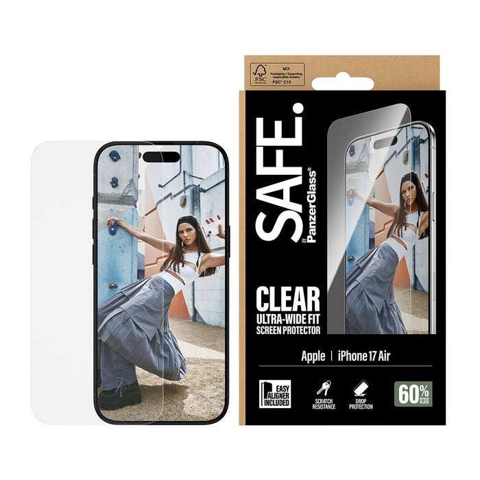 EAN 5715685025884 - PanzerGlass SAFE. by ® Screen Protector iPhone 17 Air | Ultra-Wide Fit w. EasyAligner Protector de pantal imagen 2