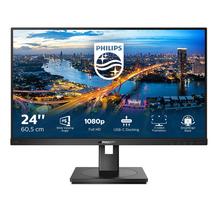 EAN 8712581763275 - Philips B Line 243B1/00 LED display 60,5 cm (23.8") 1920 x 1080 Pixeles Full HD Negro imagen 1