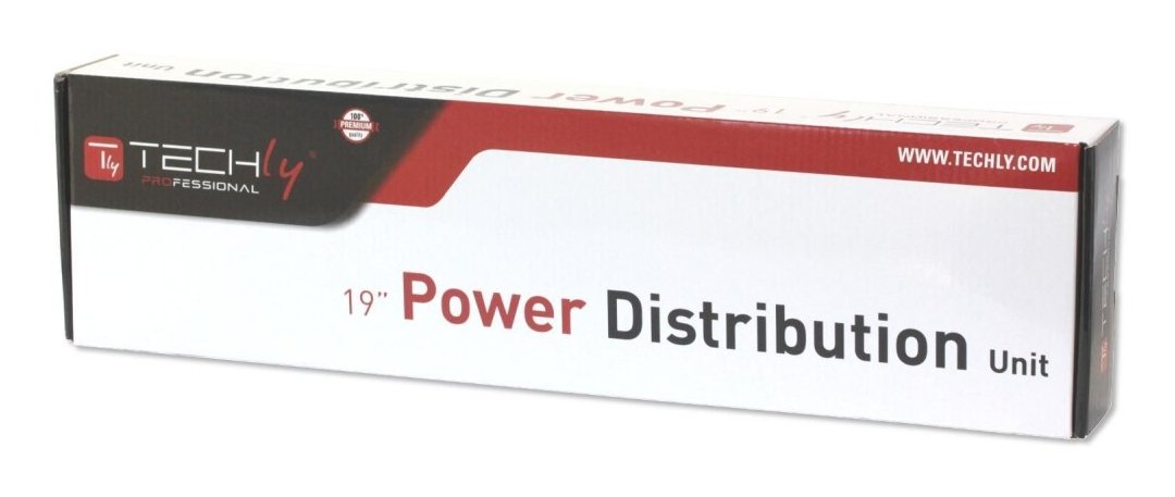 EAN 8054529025725 - Techly 1HE I-CASE STRIP-81V base múltiple 2 m 8 salidas AC Interior Negro, Rojo imagen 3