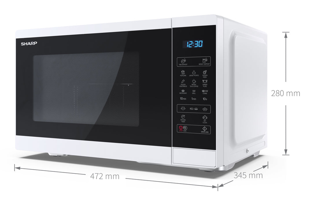 EAN 4974019464329 - Sharp YCMG252AEW microondas Blanco Solo microondas Encimera 25 L 900 W imagen 5