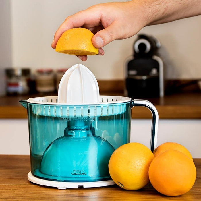 EAN 8435484040686 - Cecotec ZitrusEasy Basic Exprimidor eléctrico con brazo 40 W Transparente, Turquesa, Blanco imagen 4