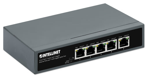 EAN 0766623562010 - Intellinet 562010 switch No administrado Gigabit Ethernet (10/100/1000) Energía sobre Ethernet (PoE) Negr imagen 2