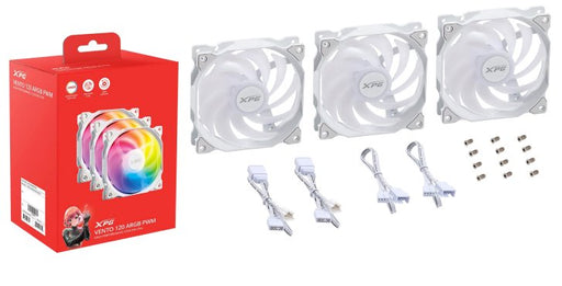 EAN 4711085946621 - XPG VENTO 120 ARGB PWM Carcasa del ordenador Ventilador 12 cm Blanco 3 pieza(s) imagen 1