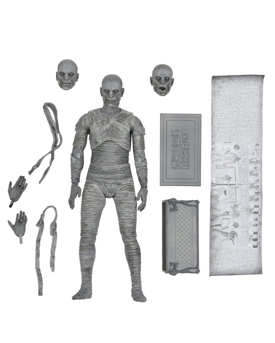 EAN 0634482048122 - NECA Ultimate Mummy (Black & White) imagen 1