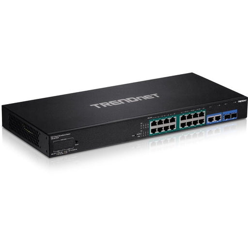 EAN 0710931161526 - Trendnet TPE-3018LS switch Gestionado Gigabit Ethernet (10/100/1000) Energía sobre Ethernet (PoE) 1U Negr imagen 1