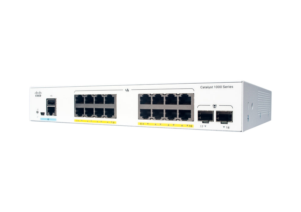 EAN 0889728248518 - Cisco Catalyst C1000-16P-E-2G-L switch Gestionado L2 Gigabit Ethernet (10/100/1000) Energía sobre Etherne imagen 1