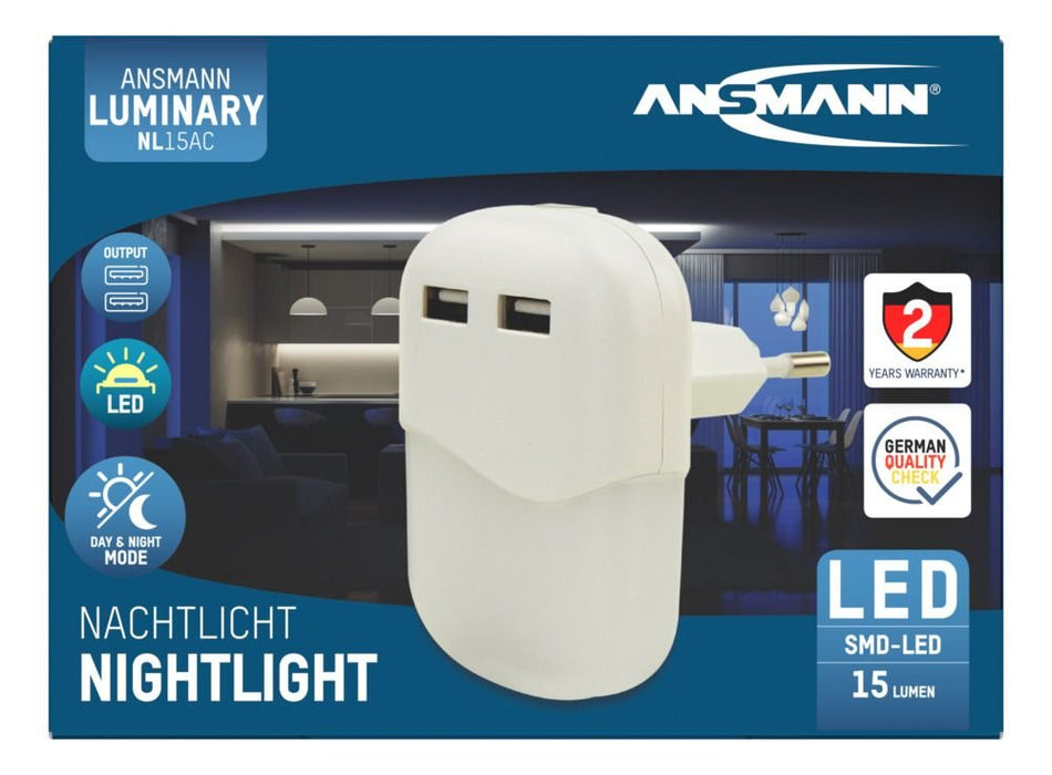 EAN 4013674172719 - Ansmann NL15AC + 2USB Luz de noche con enchufe o Luz quitamiedos con enchufe imagen 11