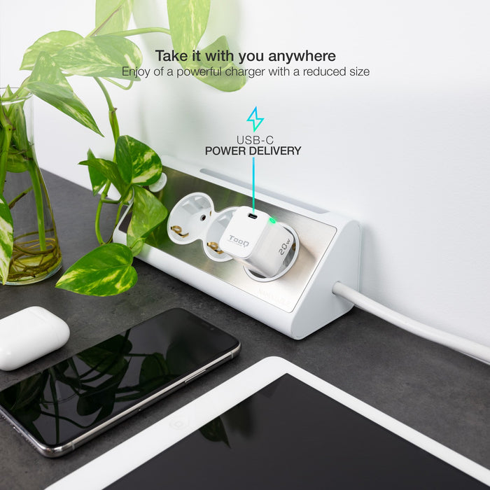 EAN 8433281012530 - TooQ TQWC-PD20WT cargador de dispositivo móvil Universal Corriente alterna Carga rápida Interior imagen 5