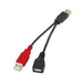 EAN 8436574700299 - AISENS A101-0030 cable USB USB 2.0 0,15 m 2 x USB A USB A Negro, Rojo imagen 2