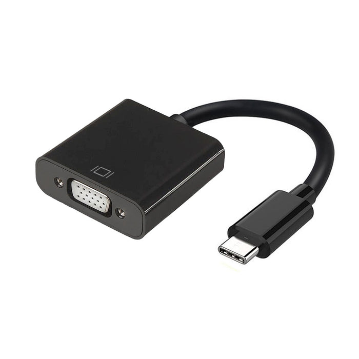 EAN 8436574703573 - AISENS A109-0347 adaptador de cable de vídeo 0,15 m VGA (D-Sub) USB Tipo C imagen 1