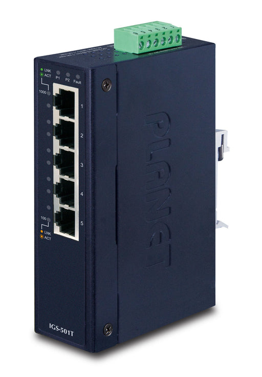 EAN 4711213687334 - PLANET IGS-501T switch No administrado Gigabit Ethernet (10/100/1000) Azul imagen 1