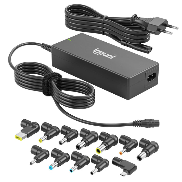 EAN 8435364320198 - iggual CUA-C-12T-90W adaptador e inversor de corriente Interior Negro imagen 1