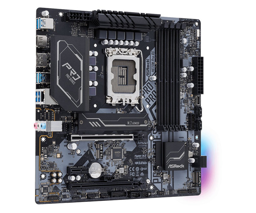 EAN 4710483936555 - Asrock H670M Pro RS Intel H670 LGA 1700 micro ATX imagen 4