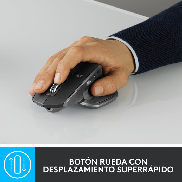 EAN 5099206092150 - Logitech MX Master 2S Wireless Mouse ratón Oficina mano derecha RF Wireless + Bluetooth Laser 4000 DPI imagen 10