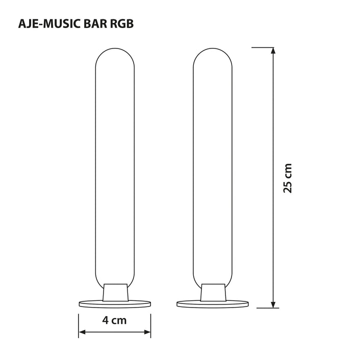 EAN 5901443122029 - Activejet AJE-MUSIC BAR RGB lámpara de mesa 5 W Negro, Multicolor imagen 16