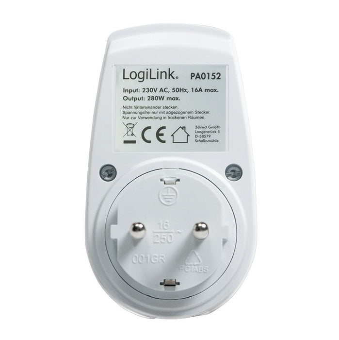 EAN 4052792045734 - LogiLink PA0152 regulador Montable Regulador de intensidad Blanco imagen 3