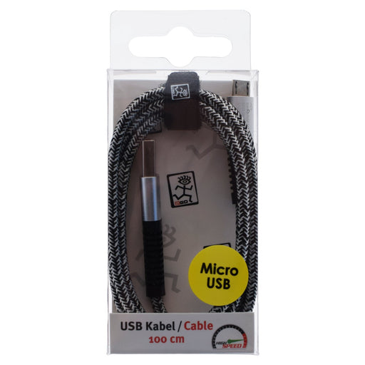 EAN 4010425959513 - 2GO 795951 cable USB 1 m USB B Micro-USB B Plata imagen 2