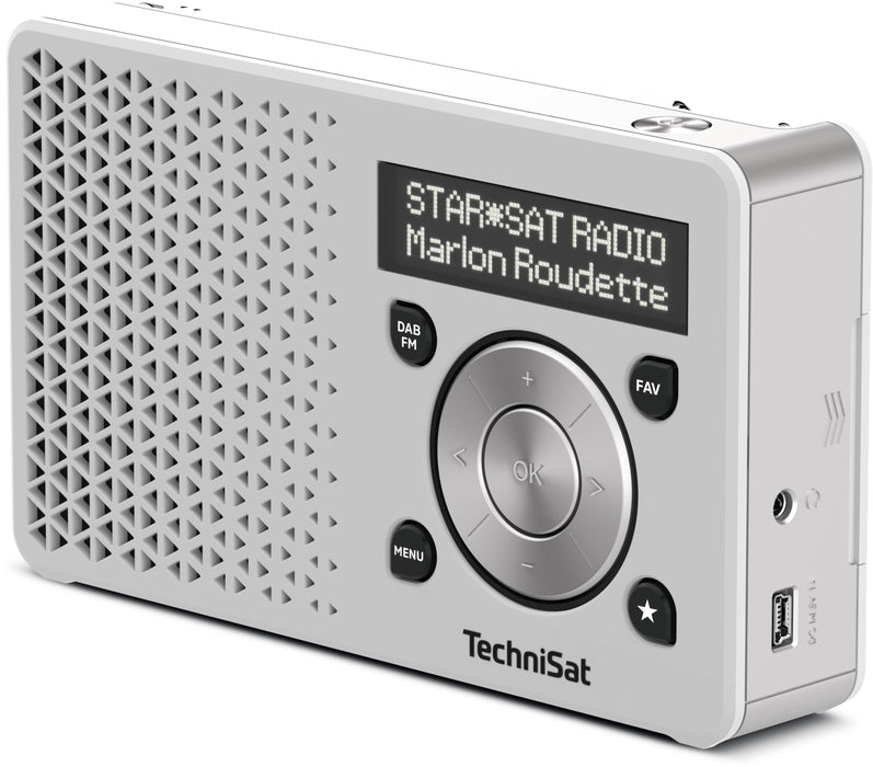 EAN 4019588149977 - TechniSat DigitRadio 1 Portátil Digital Plata, Blanco imagen 3