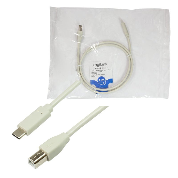 EAN 4052792053159 - LogiLink CU0160 cable USB USB 2.0 1 m USB C USB B Blanco imagen 5