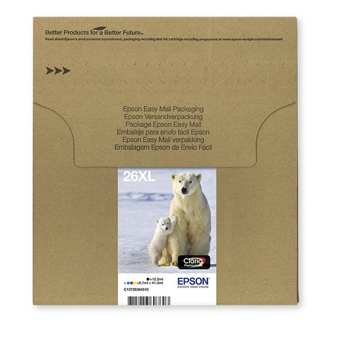 EAN 8715946656694 - Epson Polar bear C13T26364511 cartucho de tinta 1 pieza(s) Alto rendimiento (XL) Negro, Cian, Magenta, Am imagen 4
