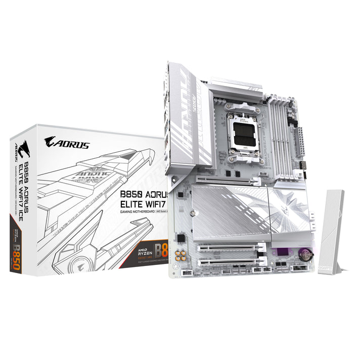 EAN 4719331866099 - GIGABYTE B850 AORUS ELITE WIFI7 ICE AMD B850 Zócalo AM5 ATX imagen 1