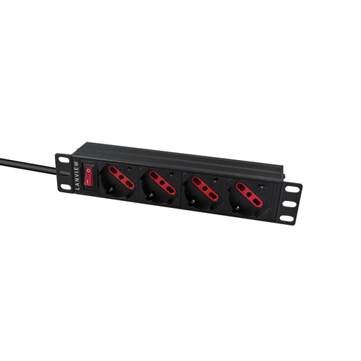 EAN 5715063205914 - Lanview LVR-2MIT-SW-IT4 unidad de distribución de energía (PDU) 1U Negro imagen 2