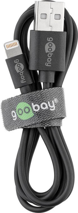 EAN 4040849635236 - Goobay 63523 cable de conector Lightning 1 m Negro imagen 2
