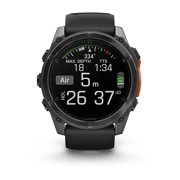 EAN 0753759338152 - Garmin Fenix 8 3,56 cm (1.4") AMOLED 51 mm Digital 454 x 454 Pixeles Pantalla táctil Gris Wifi GPS (satél imagen 8