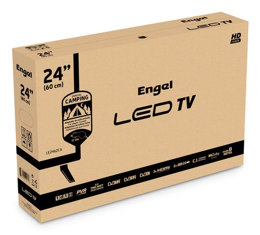 EAN 8436606900376 - Engel LE2462CA Televisor 61 cm (24") HD Negro 180 cd / m² imagen 7