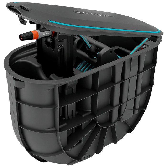 EAN 4066407021846 - Gardena 18650-20 carrete de manguera de jardín Caja portamanguera Automático Negro imagen 1