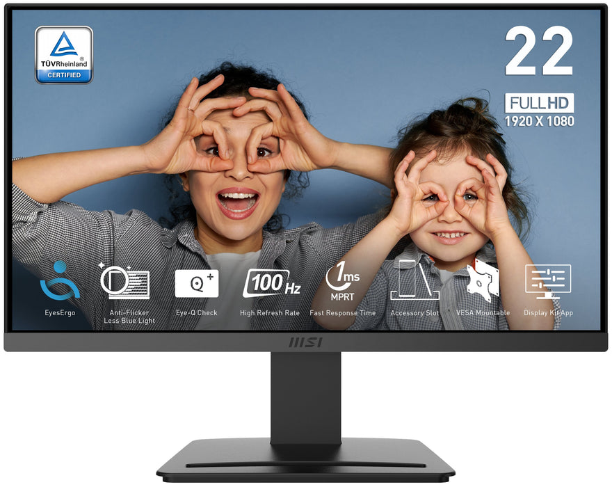 EAN 4711377215916 - MSI PRO MP223 E2 pantalla para PC 54,5 cm (21.4") 1920 x 1080 Pixeles Full HD LED Negro imagen 4