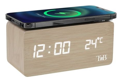 EAN 3303170112175 - T'nB CLOCKCH5W despertador Reloj despertador digital Madera imagen 2
