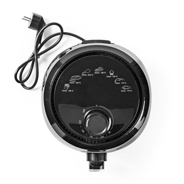 EAN 5412810324477 - Nedis KAAF120FBK freidora Sencillo 2,4 L Independiente 1000 W Freidora de aire caliente Aluminio, Negro imagen 14