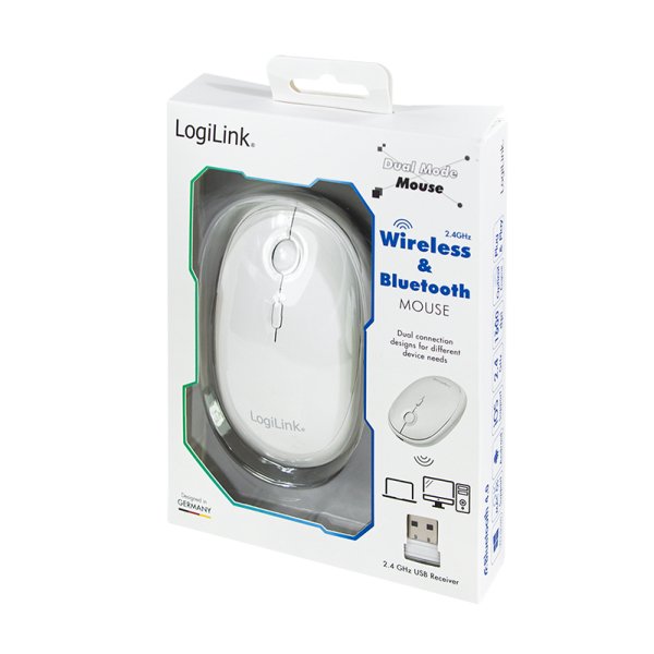 EAN 4052792065732 - LogiLink ID0205 ratón Oficina Ambidextro RF Wireless + Bluetooth 1600 DPI imagen 9