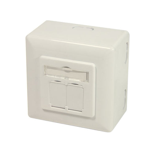 EAN 4052792064575 - LogiLink NP0006A toma de corriente 2 x RJ-45 Blanco imagen 1