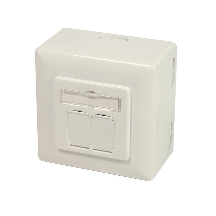 EAN 4052792064575 - LogiLink NP0006A toma de corriente 2 x RJ-45 Blanco imagen 1