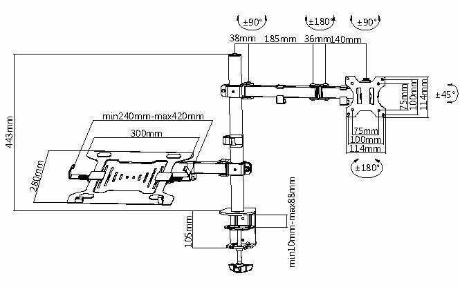 EAN 4015867202234 - Equip 650119 soporte para monitor 81,3 cm (32") Negro imagen 5