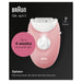 EAN 4210201423522 - Braun Silk-épil 3 SES 3-176 20 pinzas Rosa, Blanco imagen 6